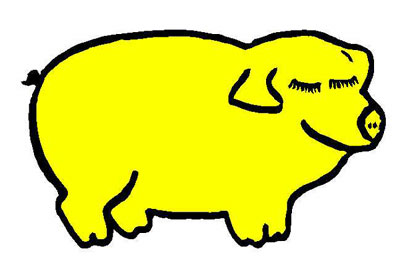 yellow pig