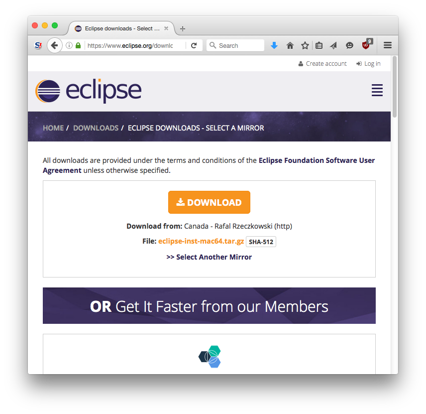 the right conditions to use eclipse for mac